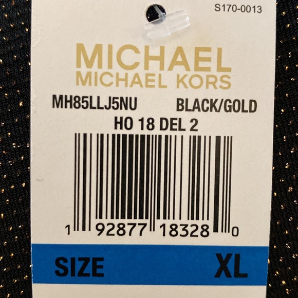 NWT MICHAEL Michael Kors Flared-Sleeve Shimmer Top!! - Picture 8 of 8